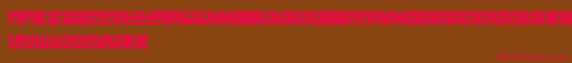 HighwayPatrol Font – Red Fonts on Brown Background