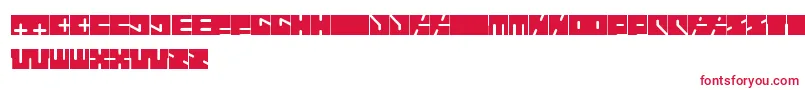 HighwayPatrol Font – Red Fonts on White Background