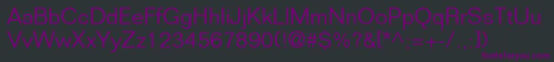 FolioLtLight Font – Purple Fonts on Black Background