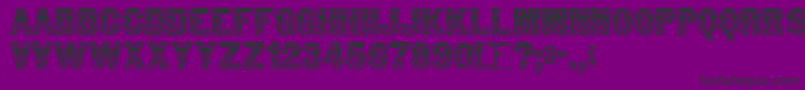 Patriot Font – Black Fonts on Purple Background