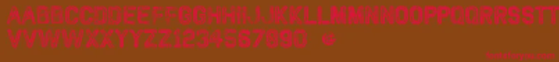 VtksClassic Font – Red Fonts on Brown Background