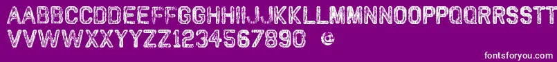 VtksClassic Font – White Fonts on Purple Background