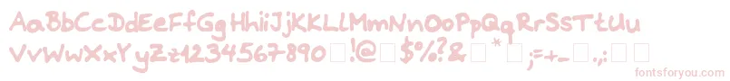 Riddleprint Font – Pink Fonts on White Background