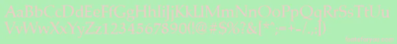 MarathonserialRegular Font – Pink Fonts on Green Background