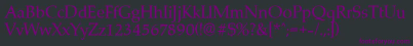 MarathonserialRegular Font – Purple Fonts on Black Background