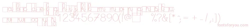 MaternellecolorCursiveCase Font – Pink Fonts on White Background