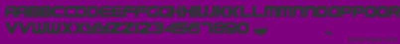 フォントPepsiPl – 紫の背景に黒い文字