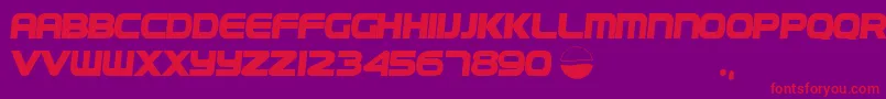 Fonte PepsiPl – fontes vermelhas em um fundo violeta