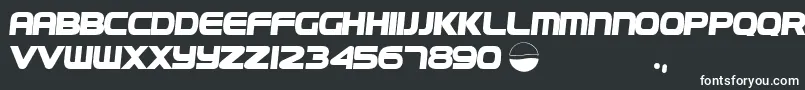 Шрифт PepsiPl – белые шрифты на чёрном фоне