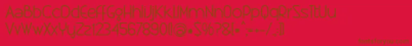 Xtravagant Font – Brown Fonts on Red Background