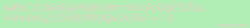 フォントXtravagant – 緑の背景にピンクのフォント