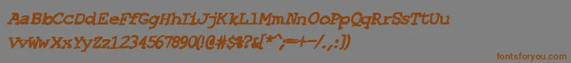 Más sobre la fuente SfEspionageHeavyOblique fuente SfEspionageHeavyOblique – Fuentes Marrones Sobre Fondo Gris