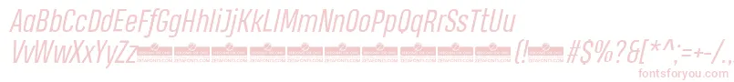 HeadingProBookItalicTrial Font – Pink Fonts on White Background