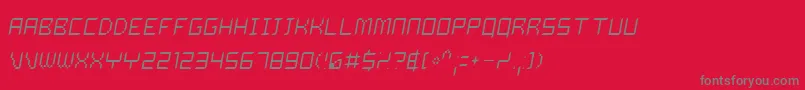 Weitere Informationen zur Dalilo-Schriftart Dalilo-Schriftart – Graue Schriften auf rotem Hintergrund
