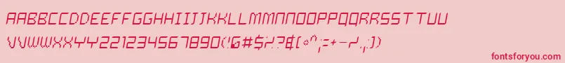フォントDalilo – ピンクの背景に赤い文字