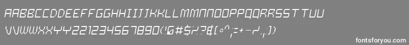 Dalilo Font – White Fonts on Gray Background