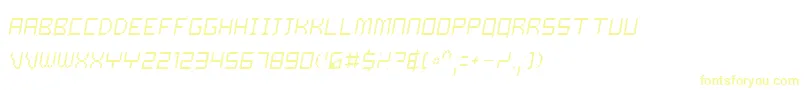 フォントDalilo – 黄色のフォント
