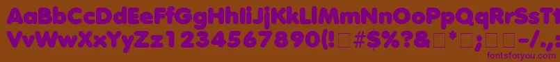 DebussyMedium Font – Purple Fonts on Brown Background