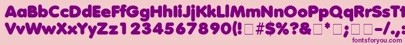 DebussyMedium Font – Purple Fonts on Pink Background