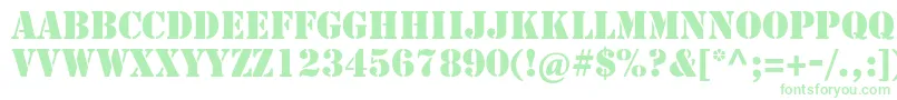 Stencilstd Font – Green Fonts