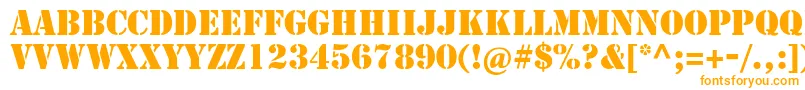 Stencilstd Font – Orange Fonts