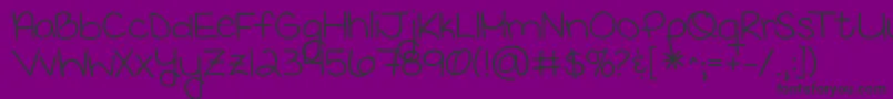 Kgkeepyourheadup Font – Black Fonts on Purple Background