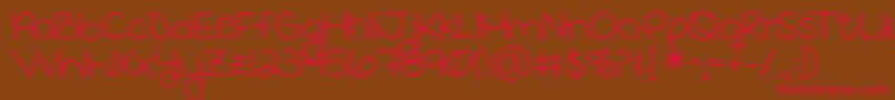 Kgkeepyourheadup Font – Red Fonts on Brown Background