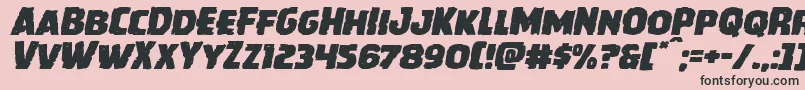 Howlinmadexpandital Font – Black Fonts on Pink Background