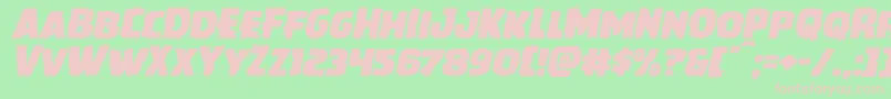 Howlinmadexpandital Font – Pink Fonts on Green Background