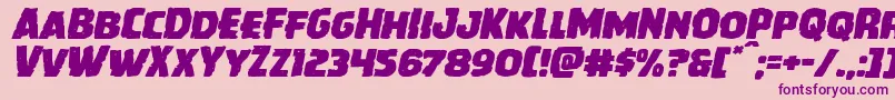 Howlinmadexpandital Font – Purple Fonts on Pink Background