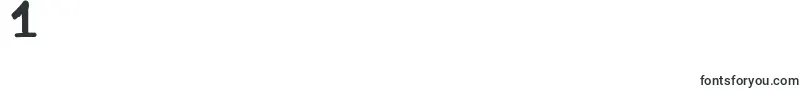 Newgodflow-Schriftart – Schriften für die Ziffer 1
