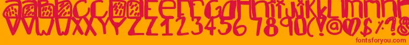 Подробнее о шрифте Newgodflow Шрифт Newgodflow – красные шрифты на оранжевом фоне