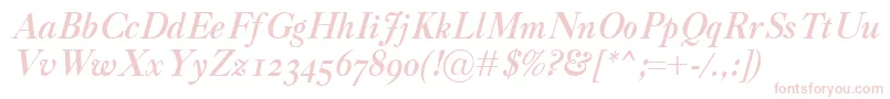 Подробнее о шрифте CaslonClassicoBolditalic Шрифт CaslonClassicoBolditalic – розовые шрифты