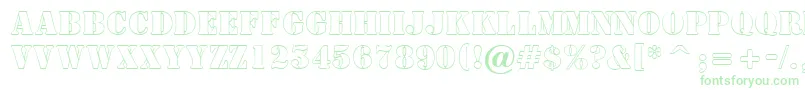 ASamperotl Font – Green Fonts on White Background