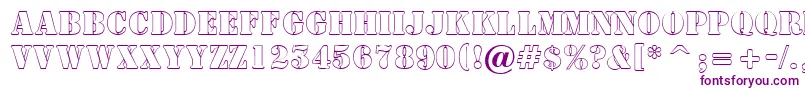 ASamperotl Font – Purple Fonts on White Background