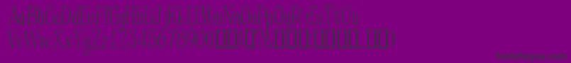 PineCasual Font – Black Fonts on Purple Background