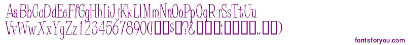 PineCasual Font – Purple Fonts on White Background