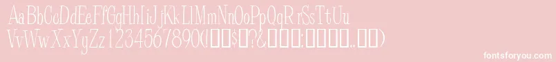 PineCasual Font – White Fonts on Pink Background