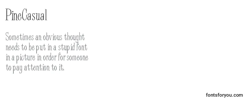 PineCasual Font