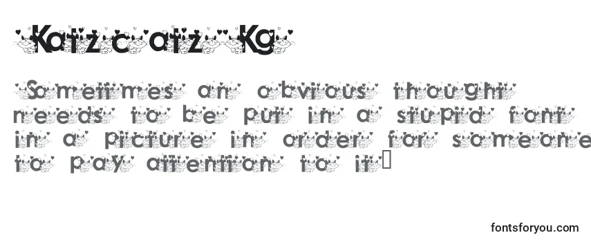 KatzcatzKg フォントのレビュー