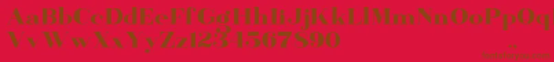 BanburyDemo Font – Brown Fonts on Red Background