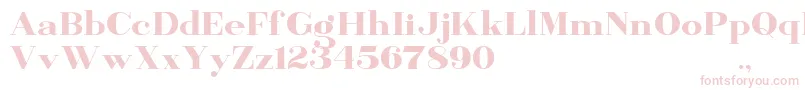BanburyDemo-Schriftart – Rosa Schriften auf weißem Hintergrund