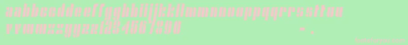 Nyamomobile Font – Pink Fonts on Green Background