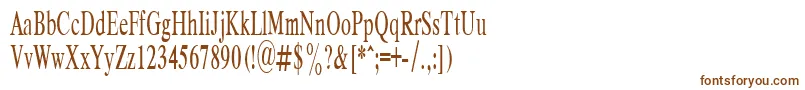 Шрифт RespectPlain.001.00155n – коричневые шрифты на белом фоне