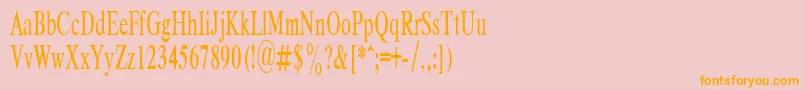 RespectPlain.001.00155n Font – Orange Fonts on Pink Background