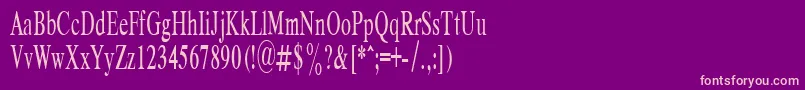 RespectPlain.001.00155n Font – Pink Fonts on Purple Background