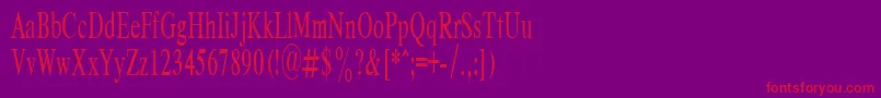 RespectPlain.001.00155n Font – Red Fonts on Purple Background