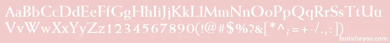 WeissLtBold Font – White Fonts on Pink Background