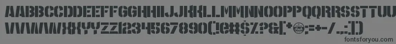 MajorLeagueDuty Font – Black Fonts on Gray Background