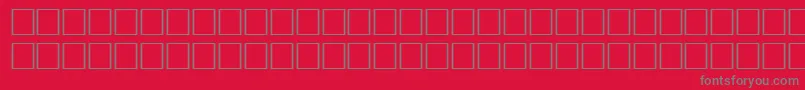 Raleigh Font – Gray Fonts on Red Background